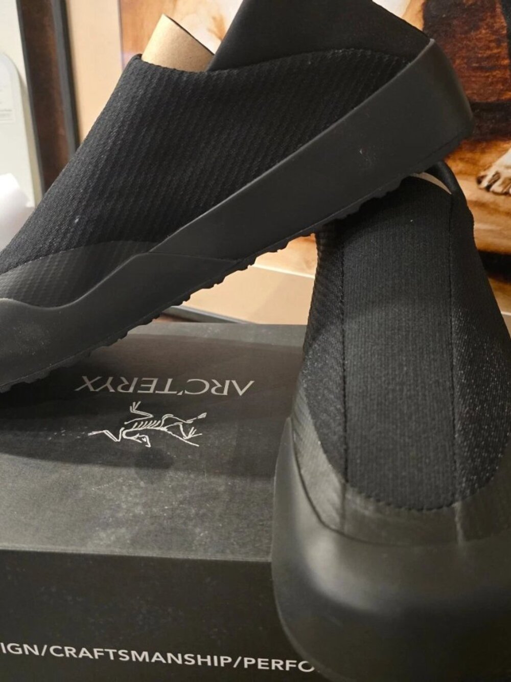 Arc'teryx Men’s Shoes Kragg Approach Black / Black Sneakers Size 12 Slide NEW